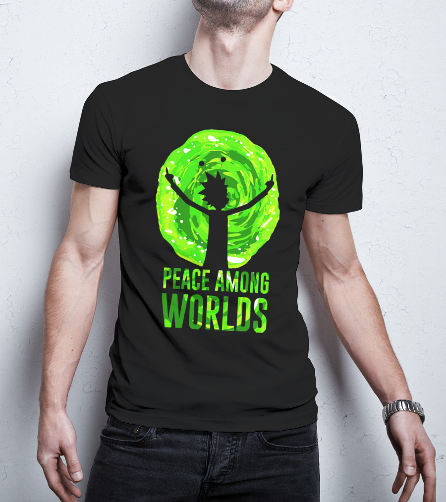 Rick And Morty Peace Among Worlds Portal T-Shirt