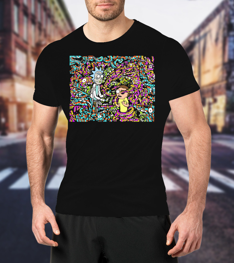 Rick And Morty Show Me What You Got Psychedelic Labyrinth T-Shirt
