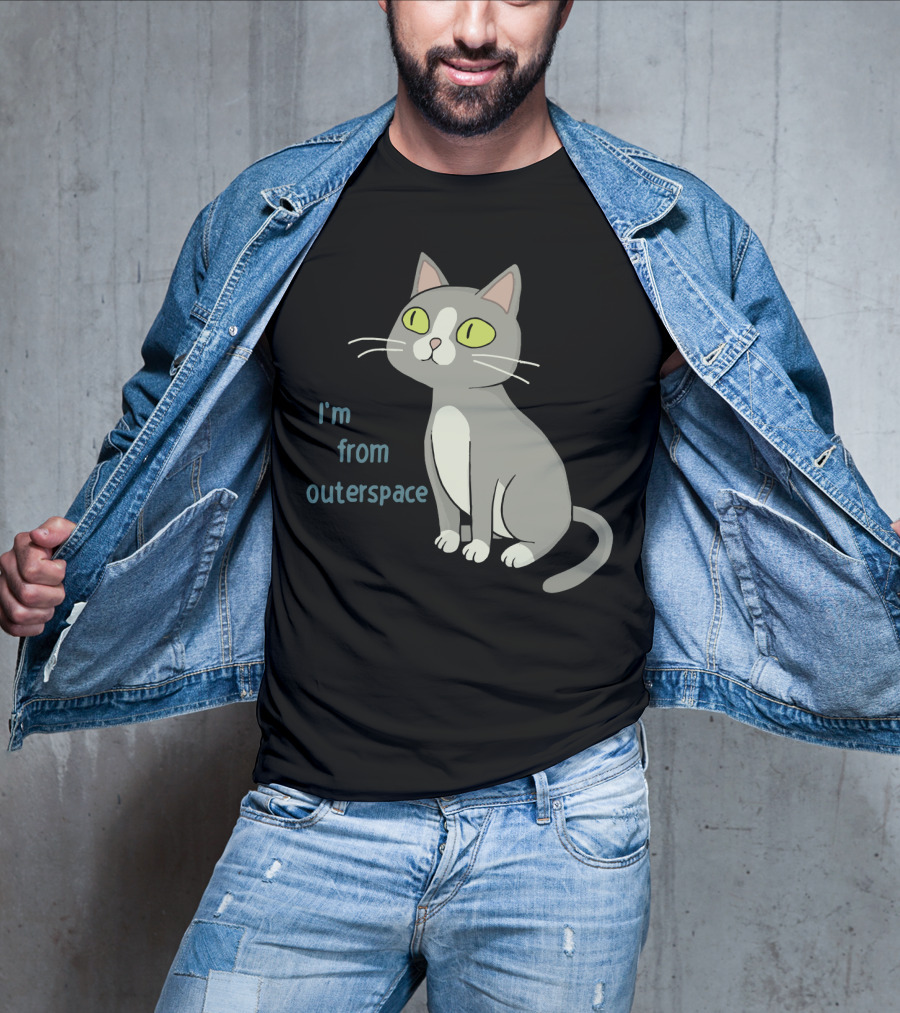 I'm From Outerspace Cat Rick And Morty T-Shirt