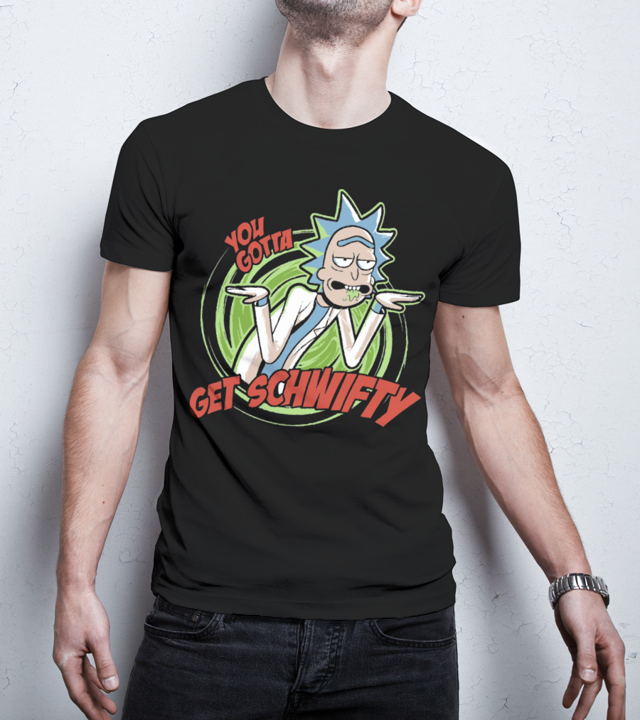 You Gotta Get Schwifty Rick And Morty Portal Image T-Shirt