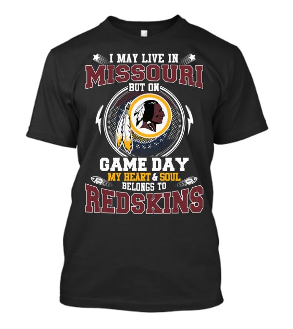 Missouri Game Day Heart & Soul Redskins Loyalty T-Shirt