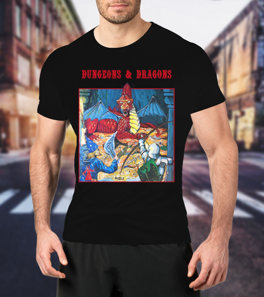 Dungeons And Dragons Basic Set Vintage Illustration Adventure T-Shirt