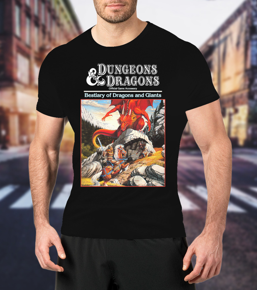 Dungeons And Dragons Bestiary Of Dragons And Giants Official Game Accessory T-Shirt