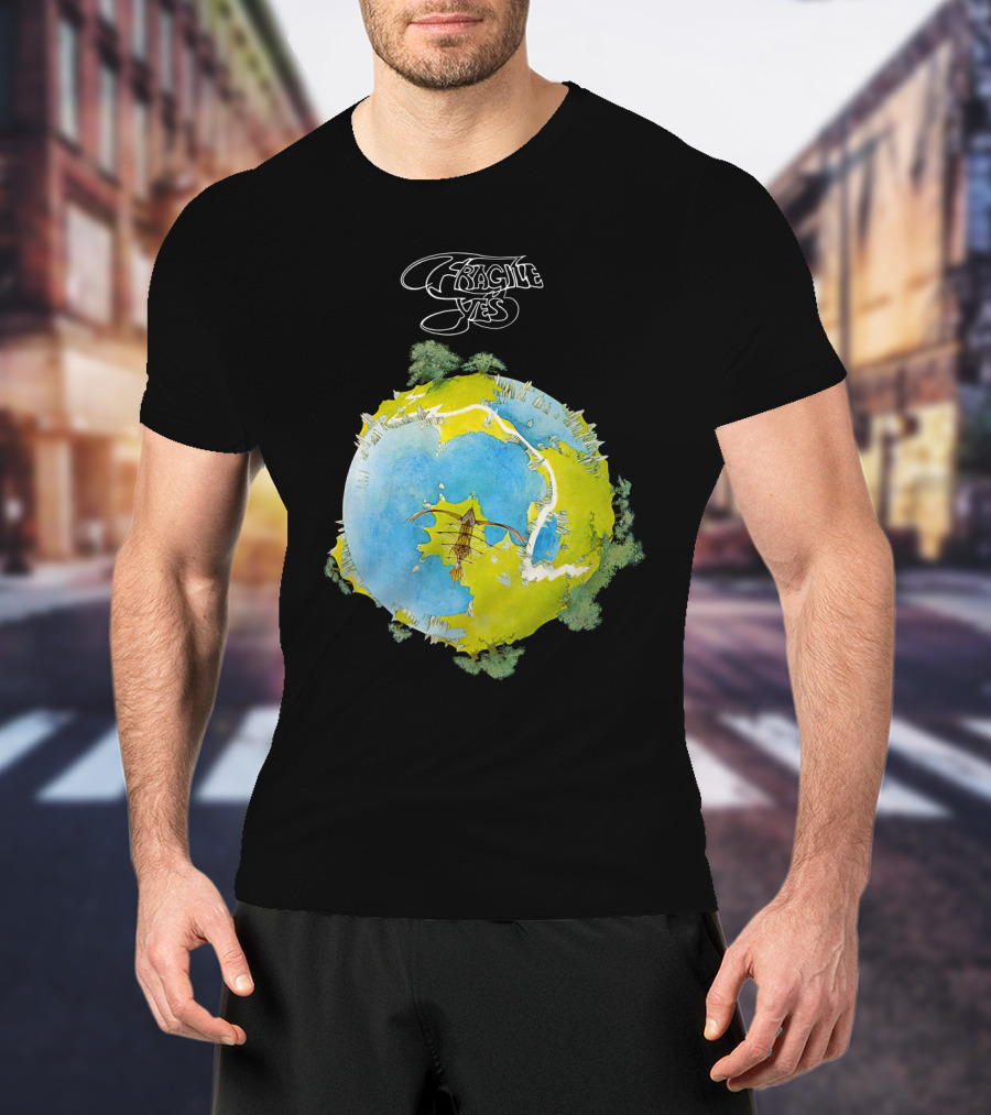 Fragile Yes Planet Cover T-Shirt