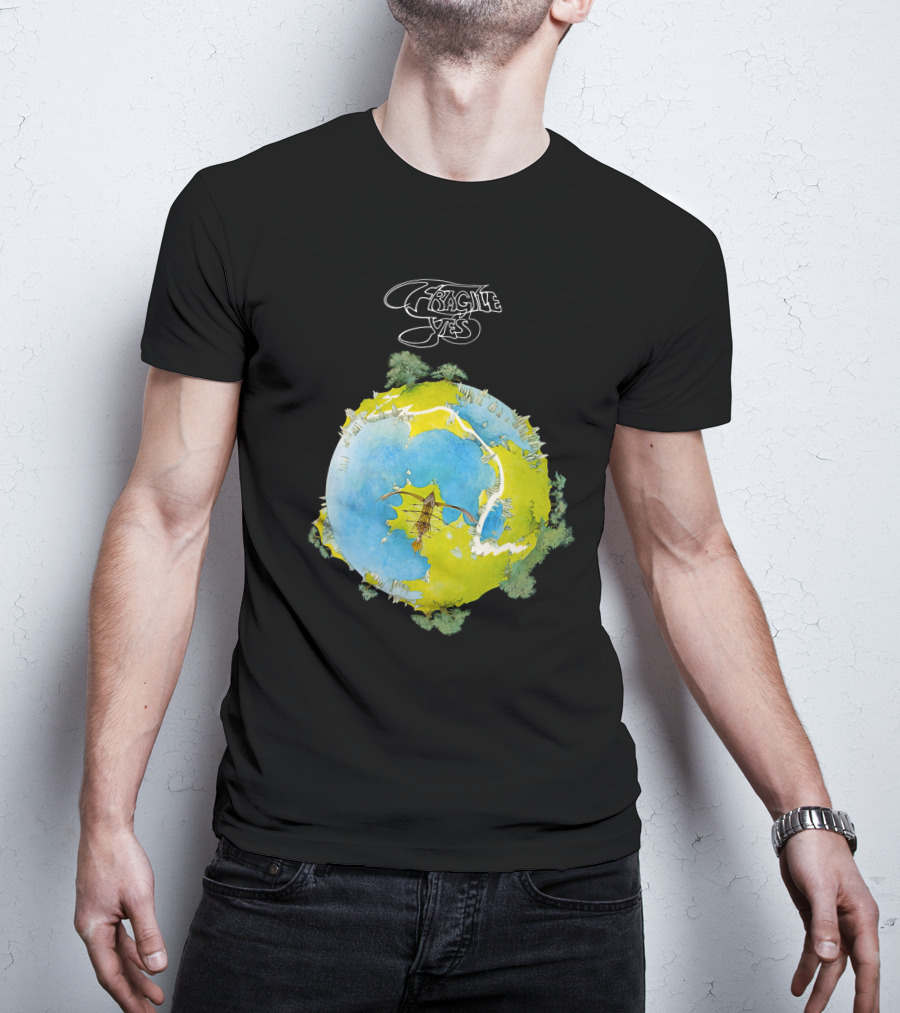 Fragile Yes Planet Cover T-Shirt