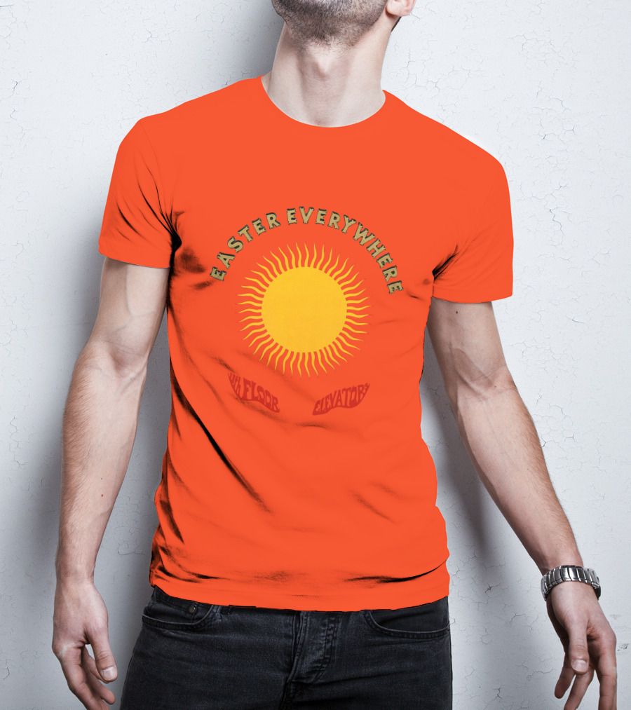 Easter Everywhere 13th Floor Elevators Sunburst Iconic Psychedelic Motif T-Shirt