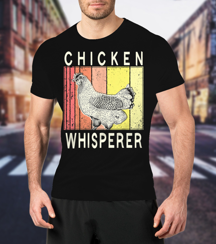 Chicken Whisperer Vintage Illustration For Chicken Farmer Enthusiasts T-Shirt