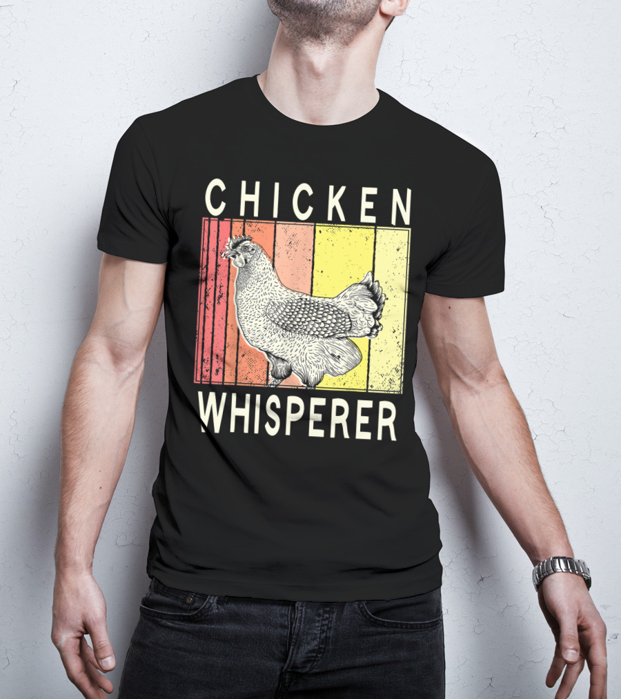 Chicken Whisperer Vintage Illustration For Chicken Farmer Enthusiasts T-Shirt