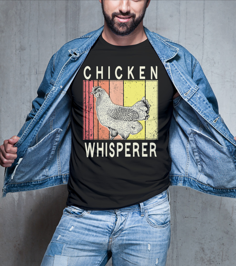 Chicken Whisperer Vintage Illustration For Chicken Farmer Enthusiasts T-Shirt