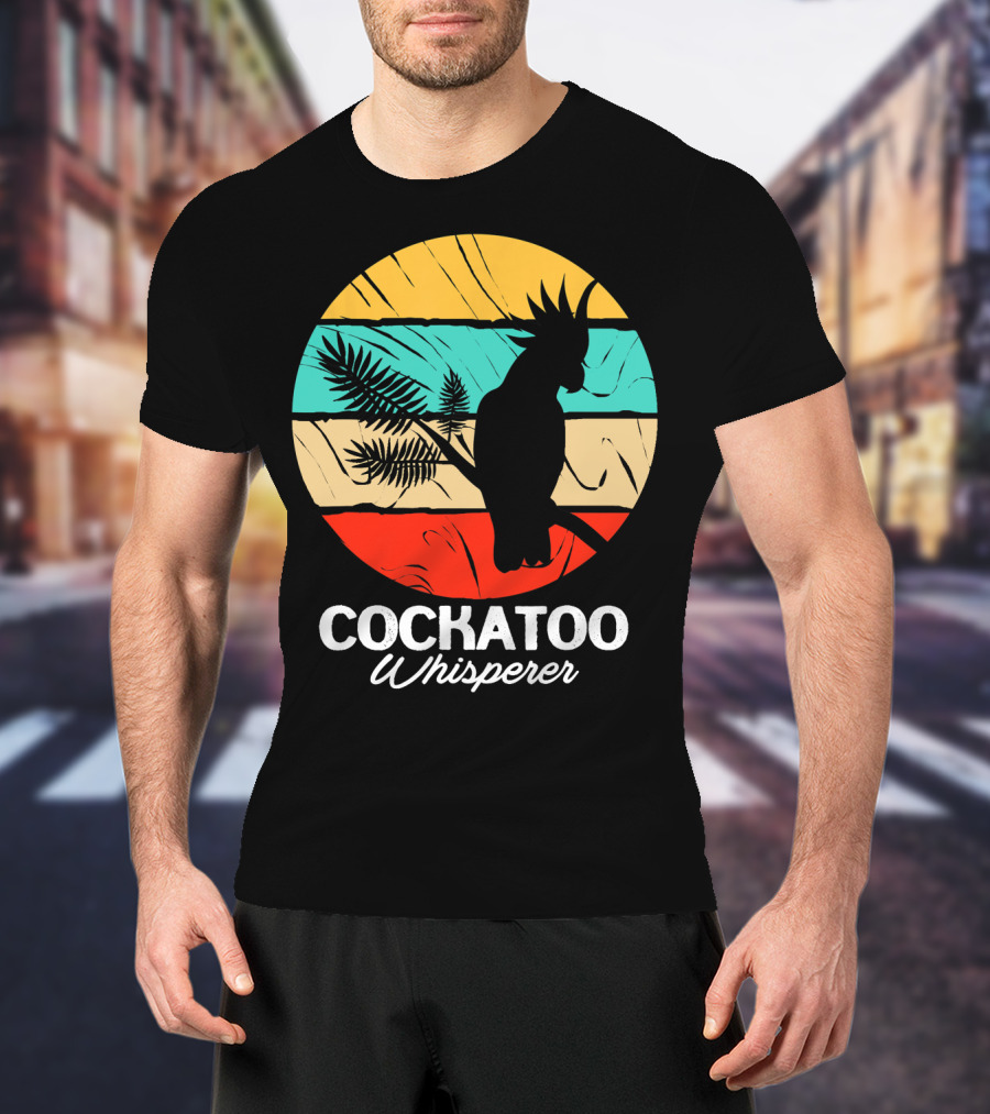 Cockatoo Whisperer Vintage Sunset Cockatiel T-Shirt