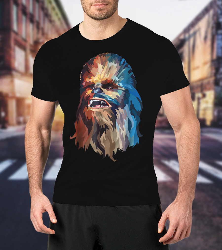 Chewbacca Multicolor Geometric T-Shirt