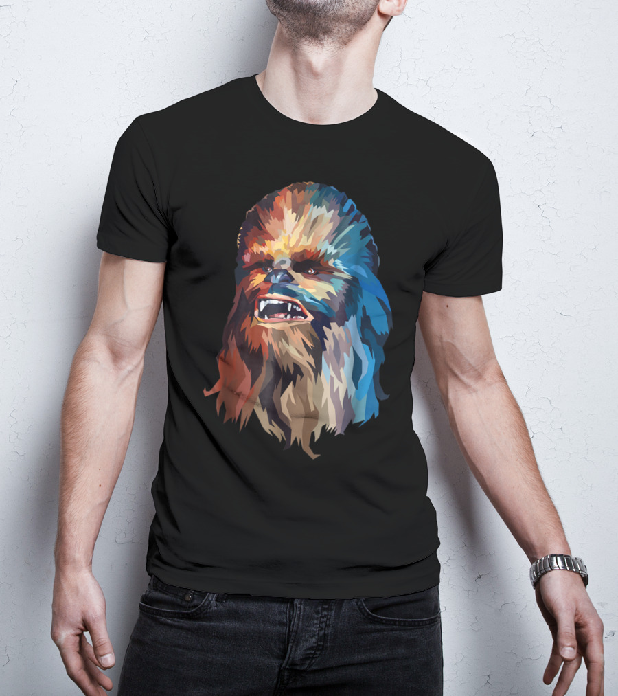 Chewbacca Multicolor Geometric T-Shirt