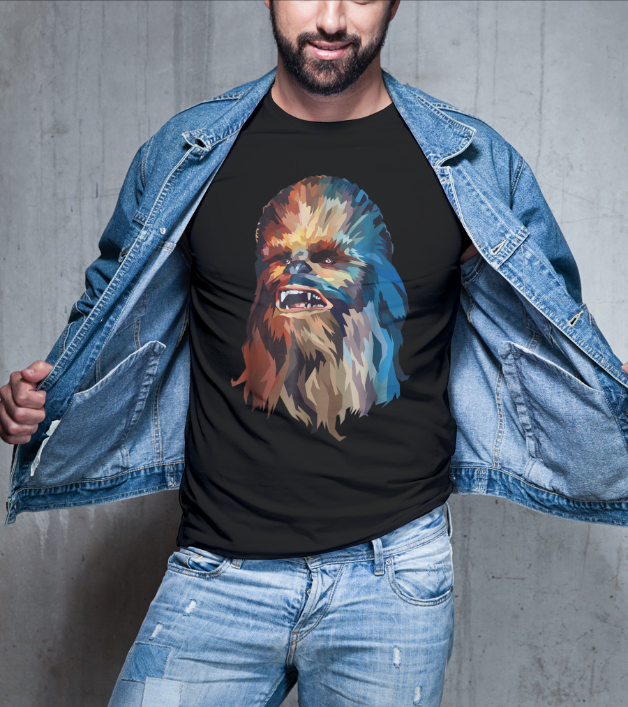 Chewbacca Multicolor Geometric T-Shirt