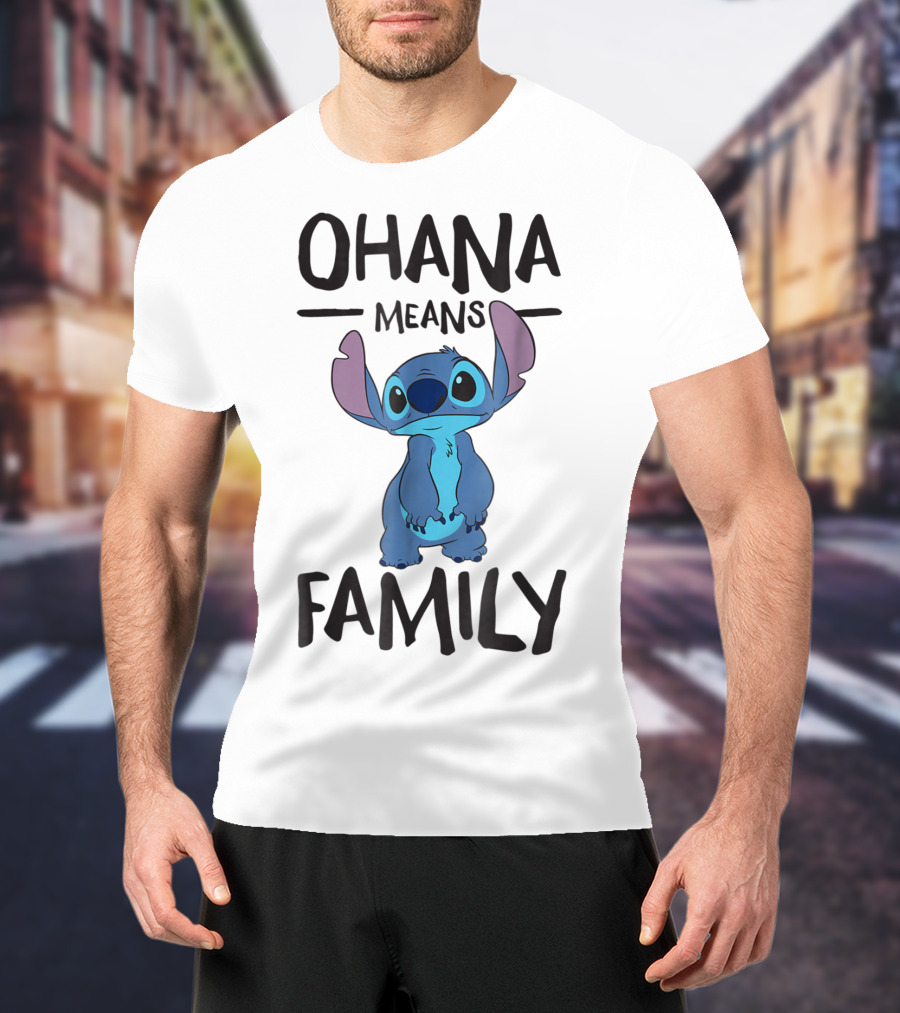 Ohana Means Family Stitch Character T-Shirt