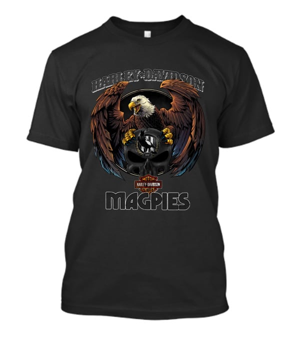 Harley Davidson Magpies Vafl Collingwood T-Shirt