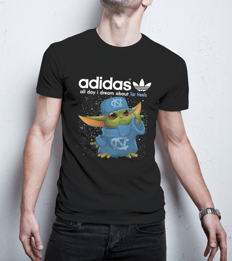 All Day I Dream About Tar Heels Baby Yoda NC T-Shirt