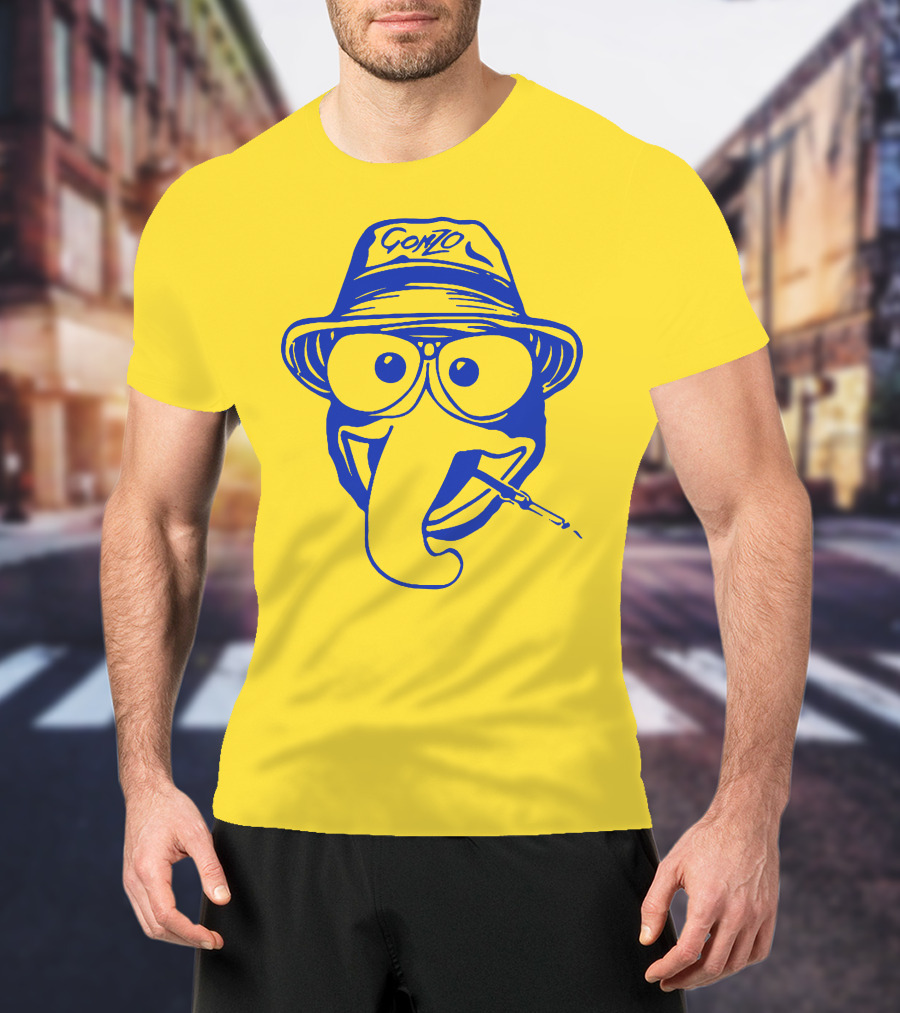 Gonzo Character With Hat And Glasses Smoking T-Shirt
