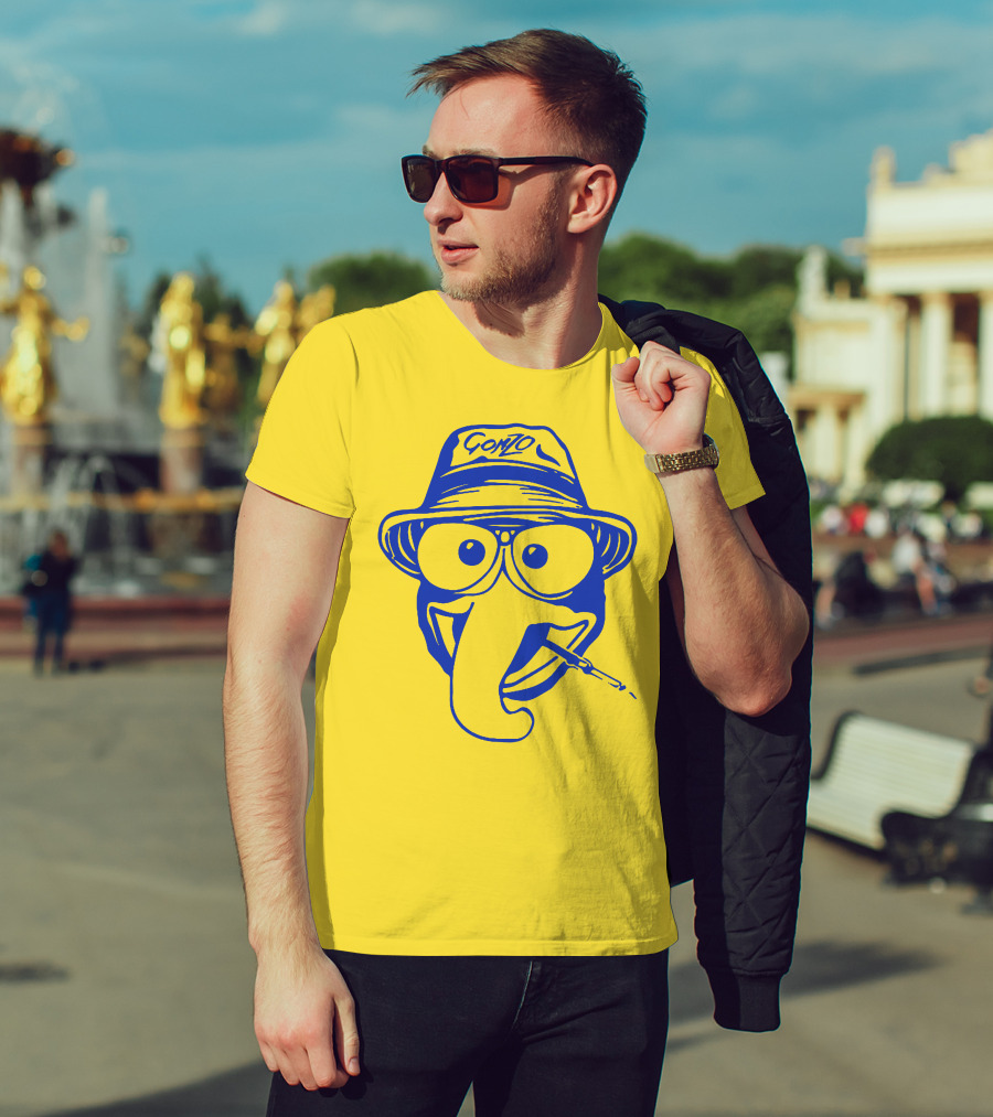 Gonzo Character With Hat And Glasses Smoking T-Shirt