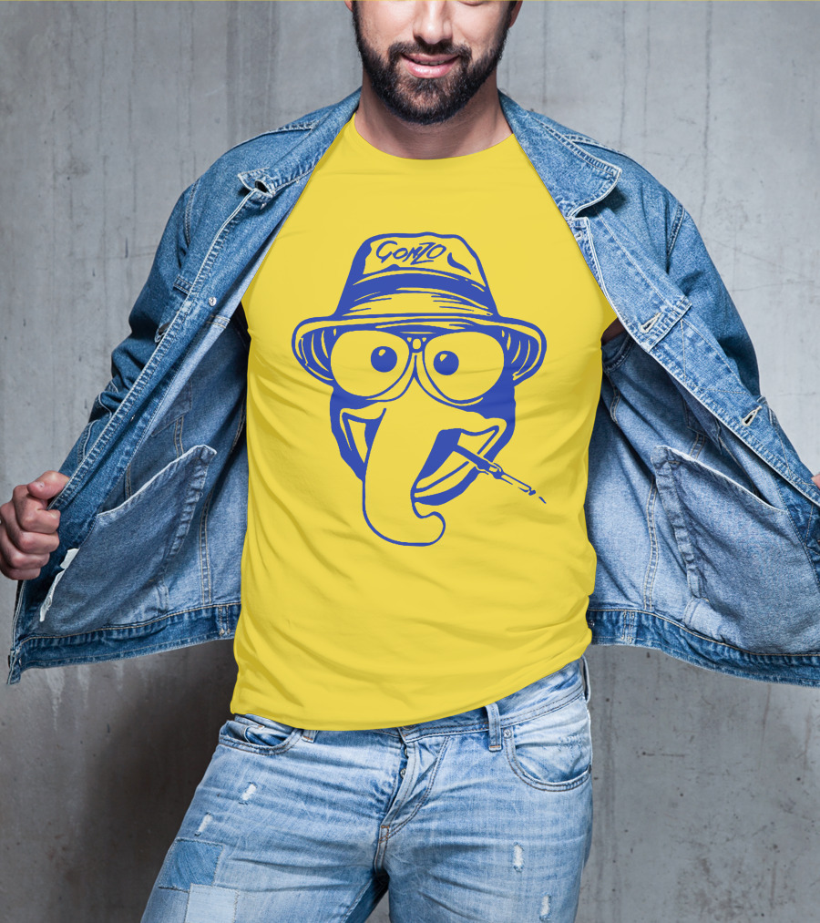 Gonzo Character With Hat And Glasses Smoking T-Shirt