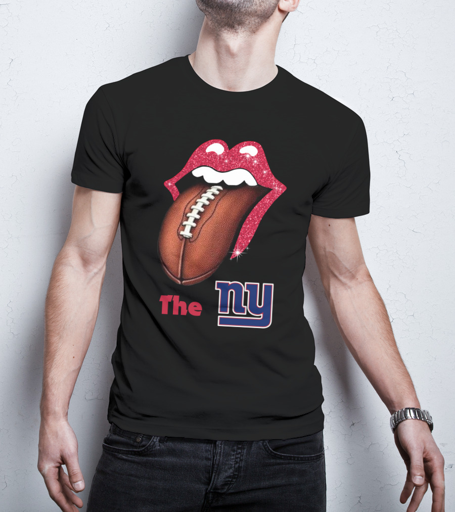 The NY SMILE GIANTS Football Tongue T-Shirt