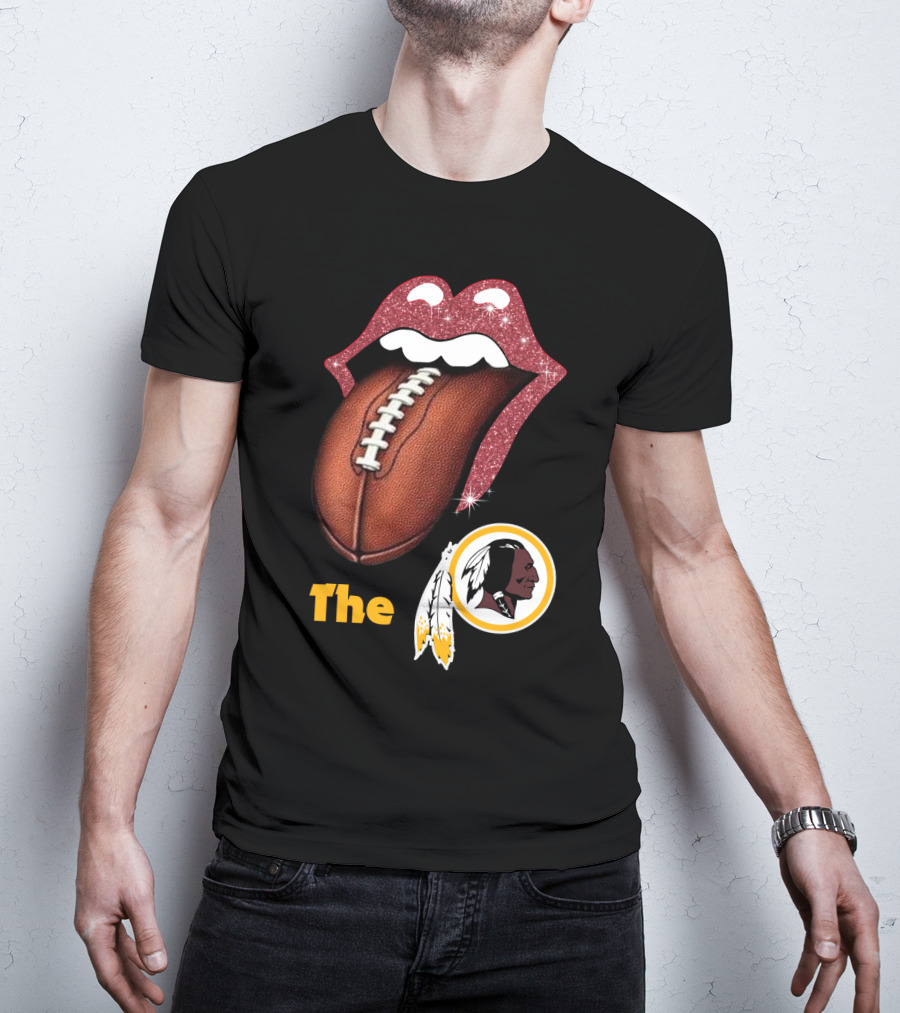 The Redskins Lips Football T-Shirt
