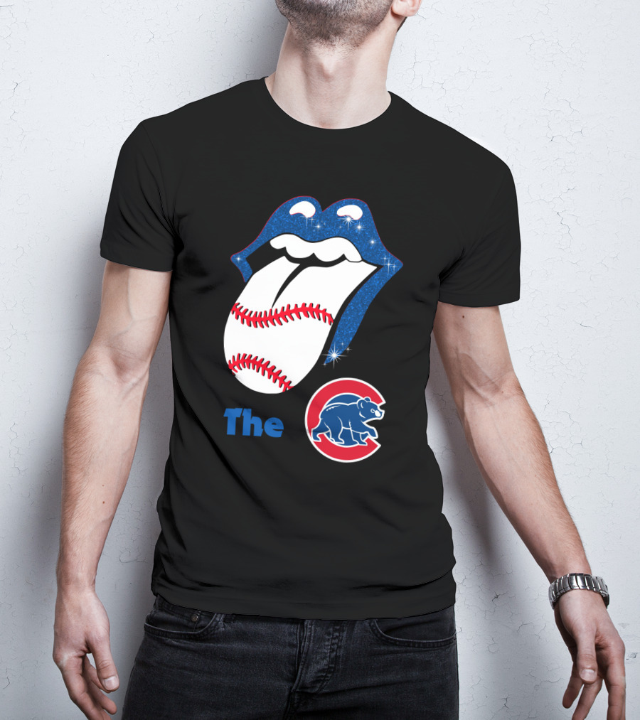 The Smile Cubs Baseball Tongue And Bear T-Shirt