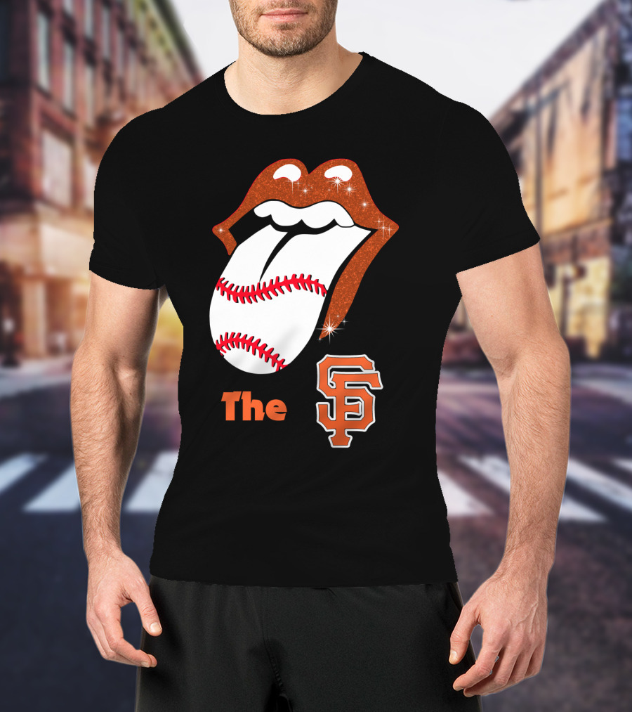 The SF Giants Baseball Tongue T-Shirt