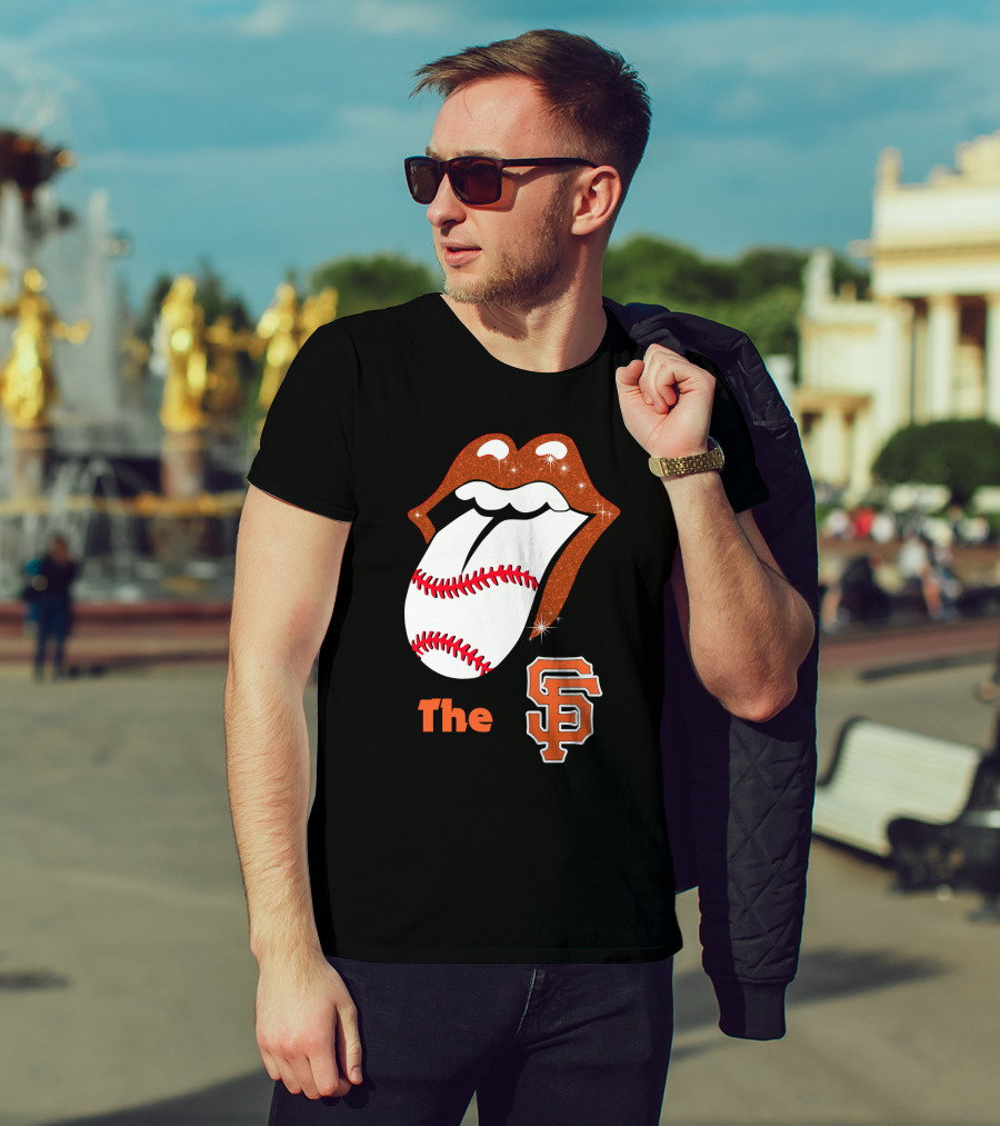 The SF Giants Baseball Tongue T-Shirt