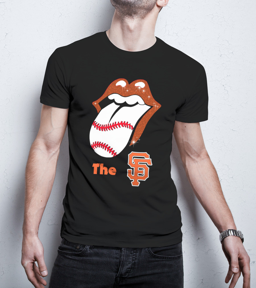 The SF Giants Baseball Tongue T-Shirt