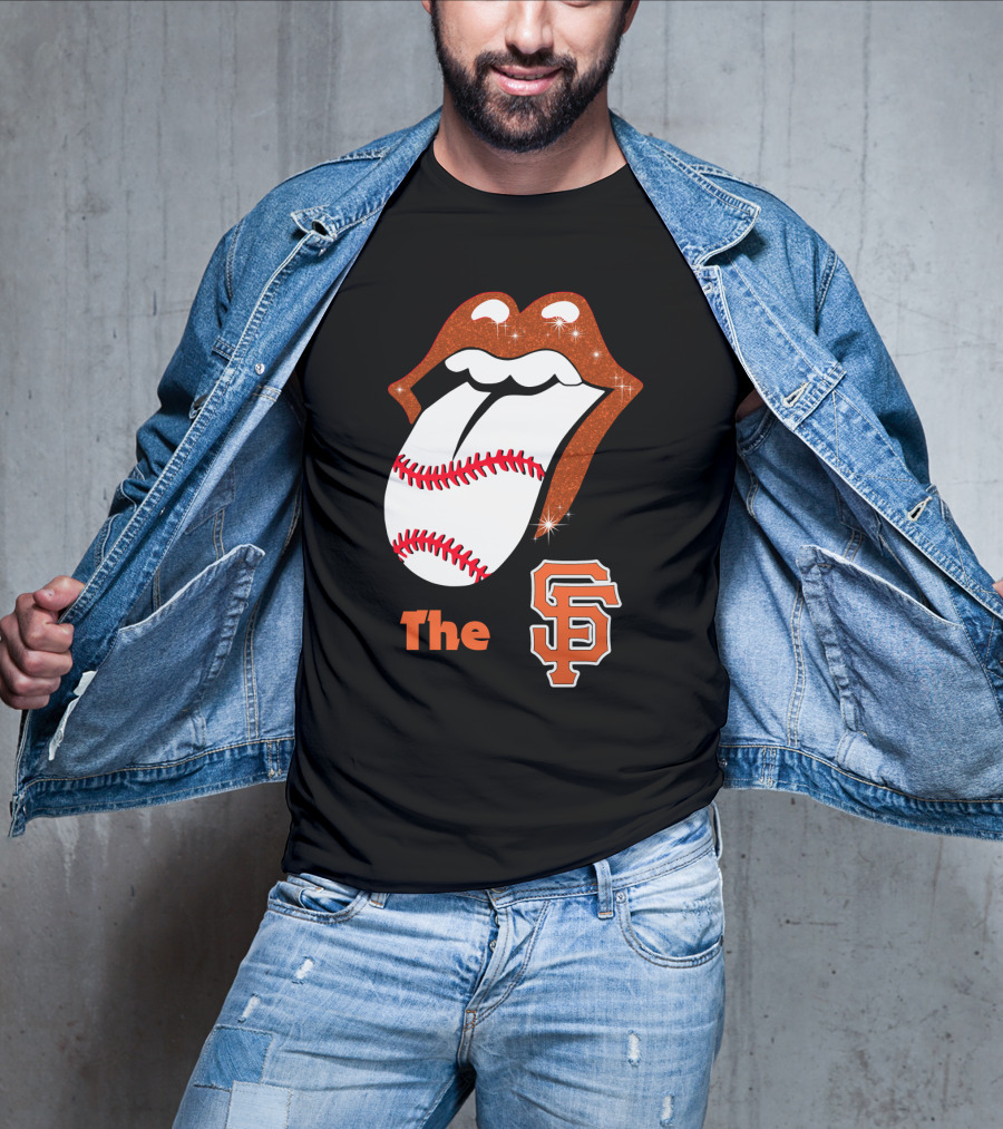 The SF Giants Baseball Tongue T-Shirt