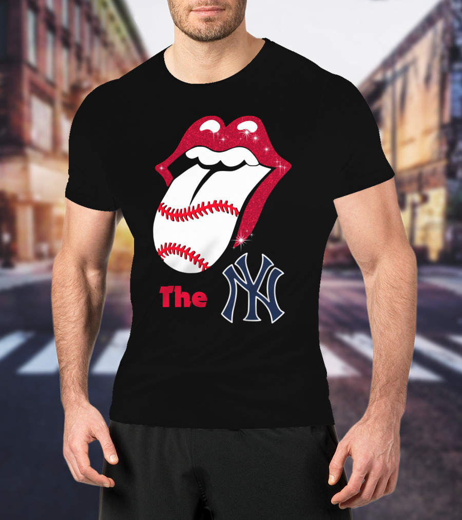 The Yankees Baseball Rolling Tongue T-Shirt