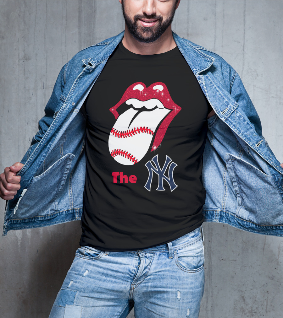 The Yankees Baseball Rolling Tongue T-Shirt