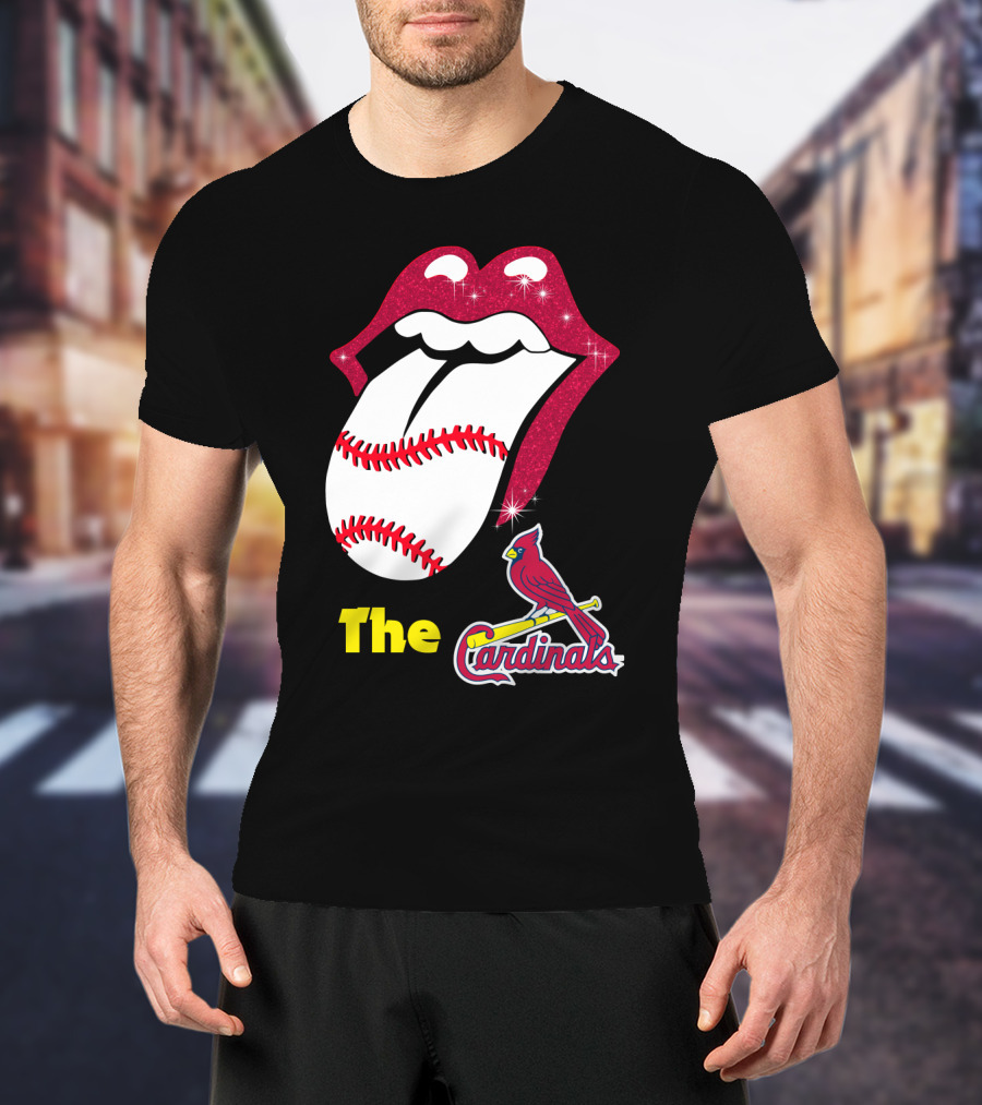 The Cardinals Baseball Tongue Lips T-Shirt