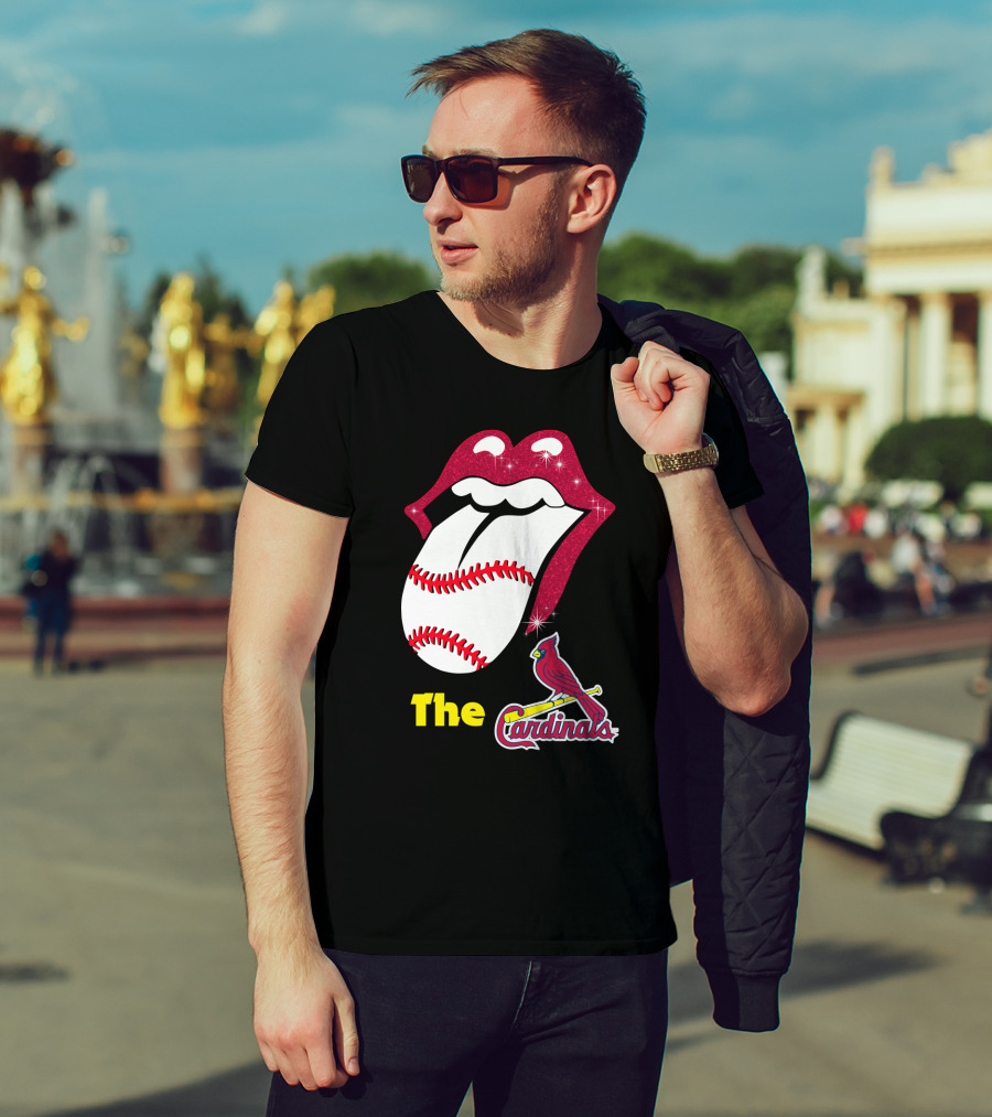 The Cardinals Baseball Tongue Lips T-Shirt