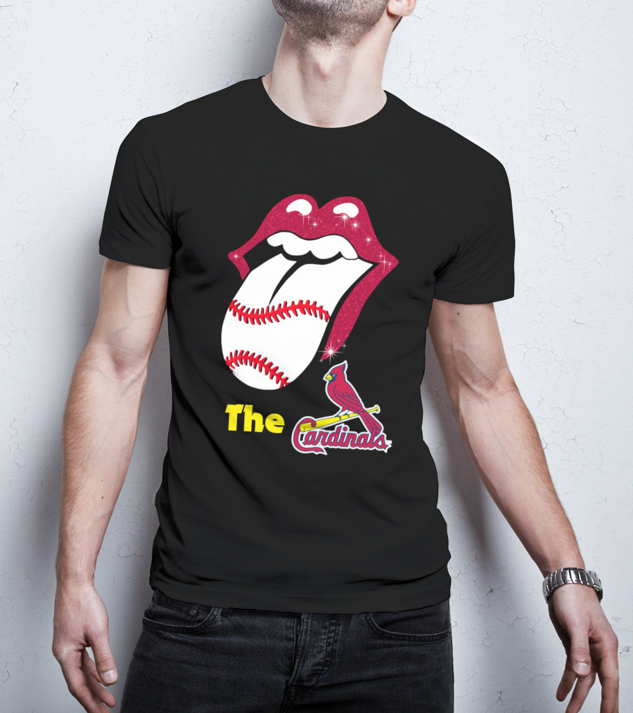 The Cardinals Baseball Tongue Lips T-Shirt