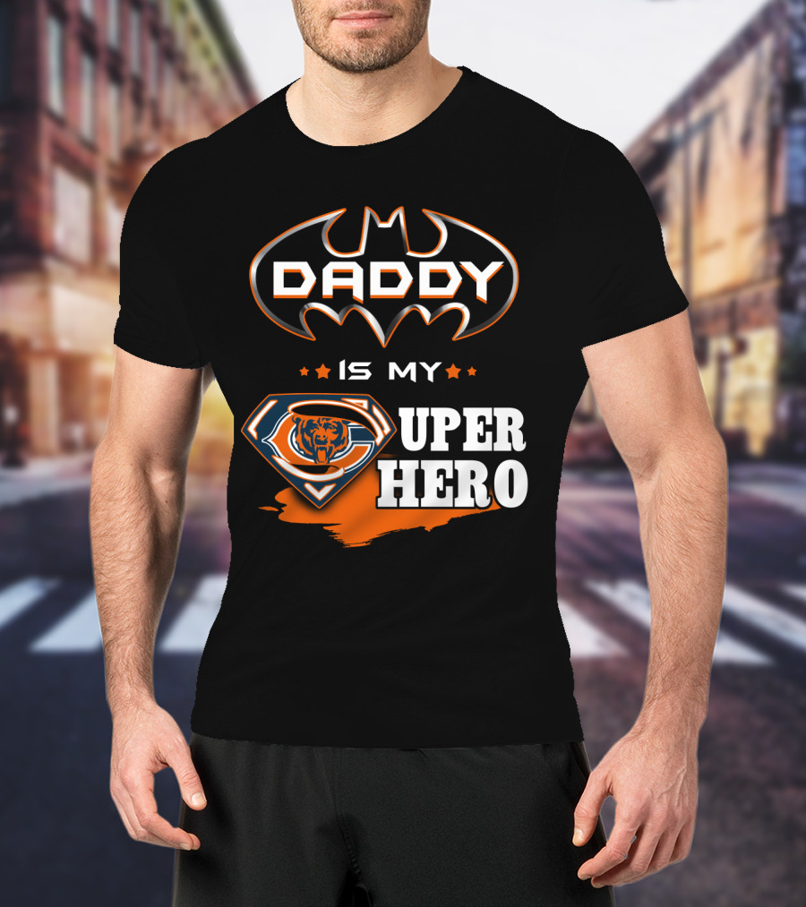 Daddy Is My Super Hero Bears Logo Batman T-Shirt