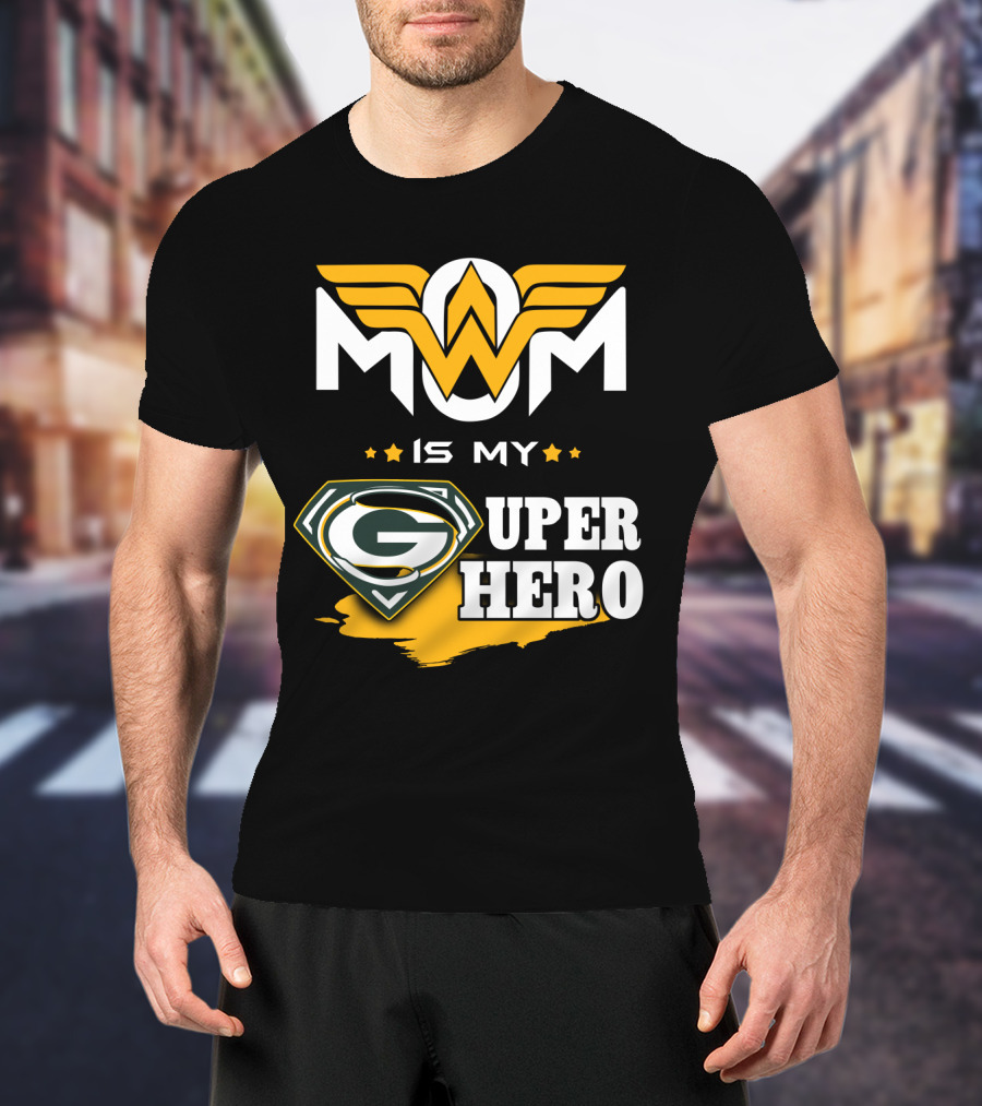Mom Is My Packers Super Hero T-Shirt