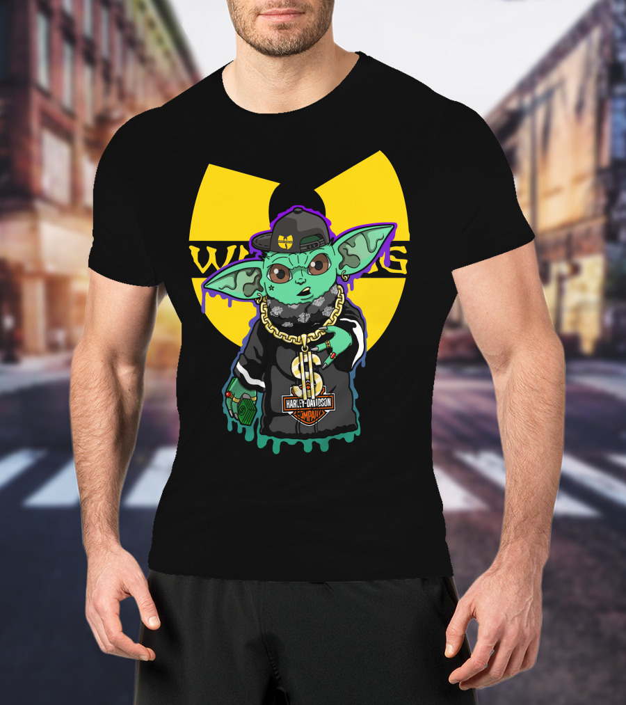 Wu-Tang Clan Harley Davidson Yoda Mashup T-Shirt