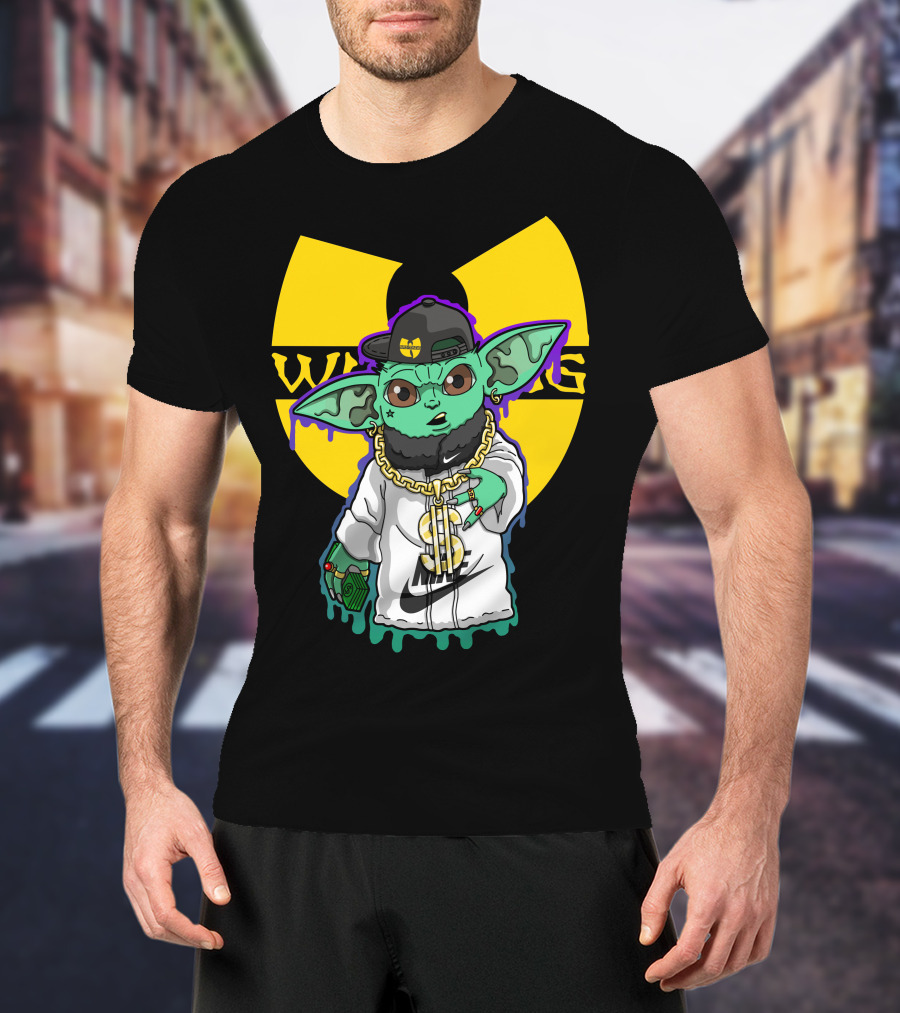 Wu Ni Baby Yoda Wu-Tang Clan Crossover T-Shirt