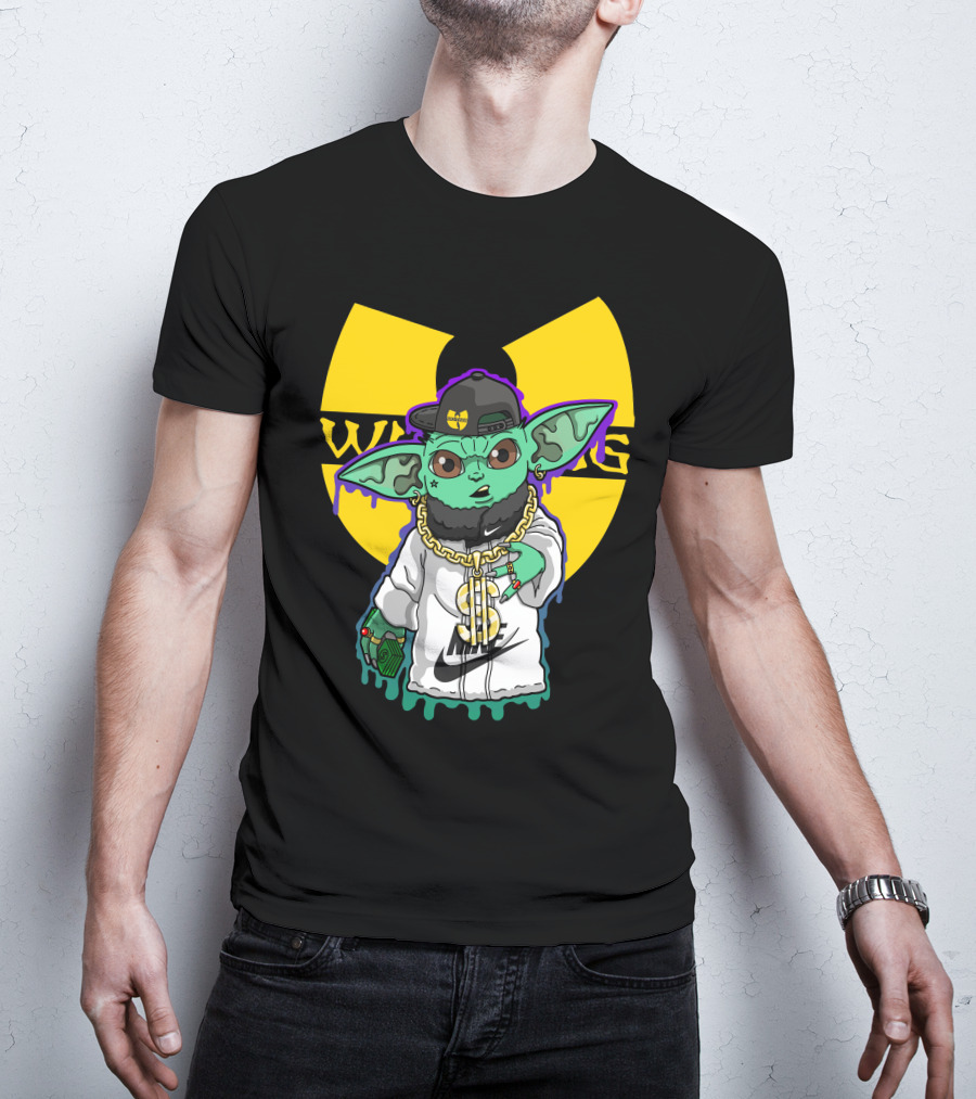 Wu Ni Baby Yoda Wu-Tang Clan Crossover T-Shirt