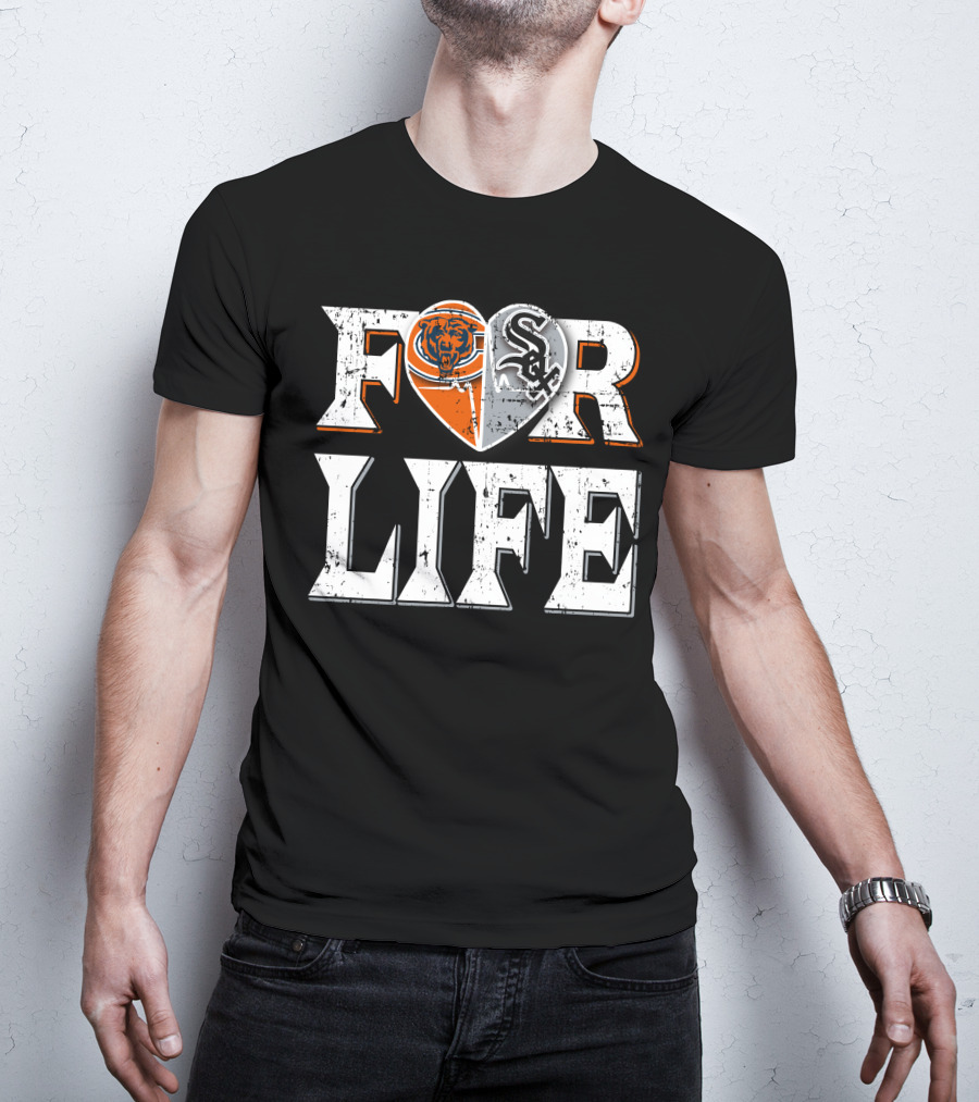 For Life Bears White Sox T-Shirt