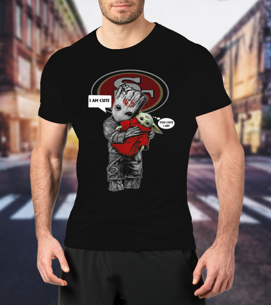 SF49ERS NFL I Am Cute Too Cute I Am YodaST 010 T-Shirt