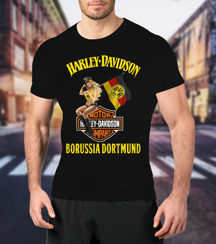 Harley Davidson Borussia Dortmund Bvb 09 Motor Company T-Shirt