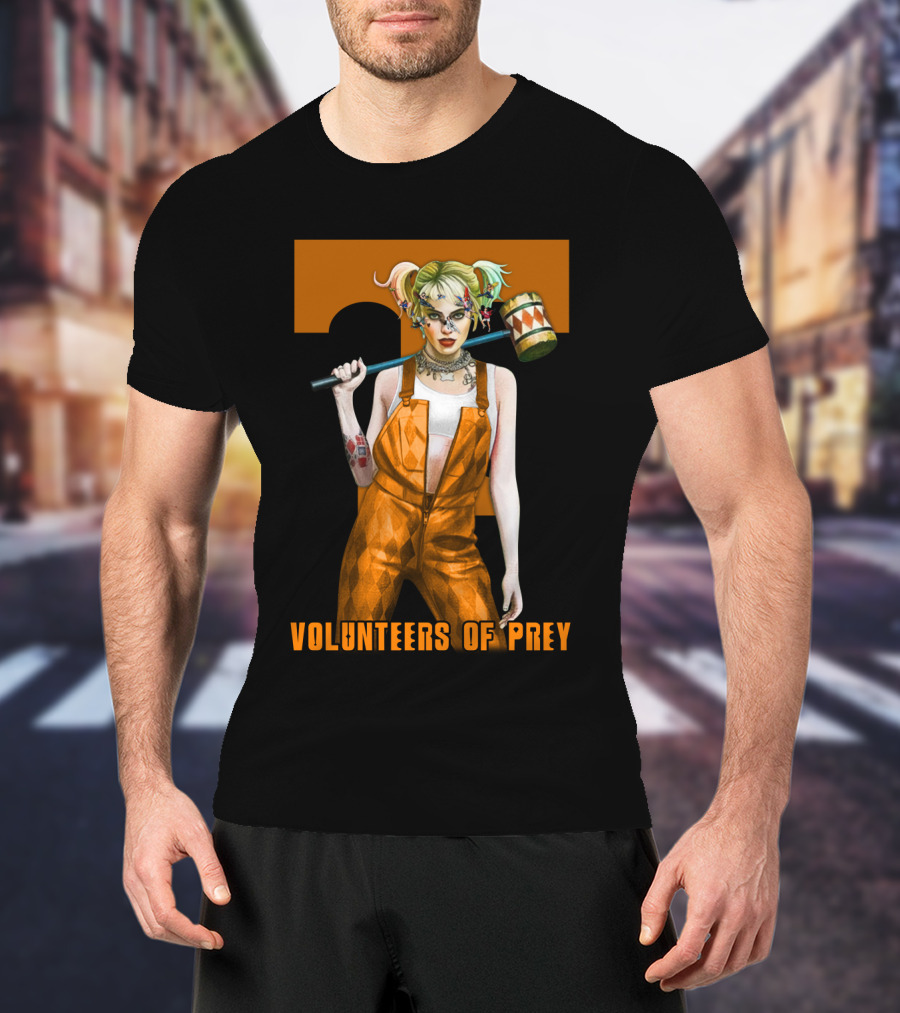 Volunteers Of Prey Tennessee Iconic Figure With Hammer T-Shirt