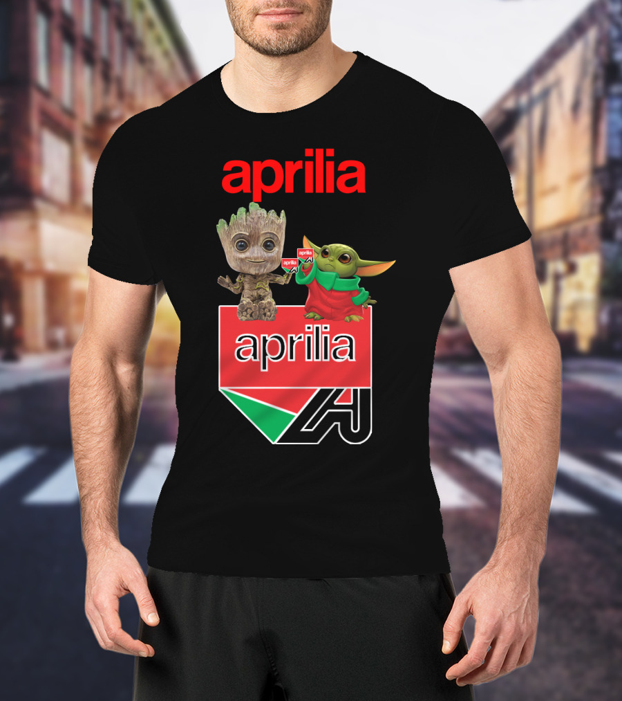 Aprilia Dh 21 Groot Baby Yoda Collaboration T-Shirt