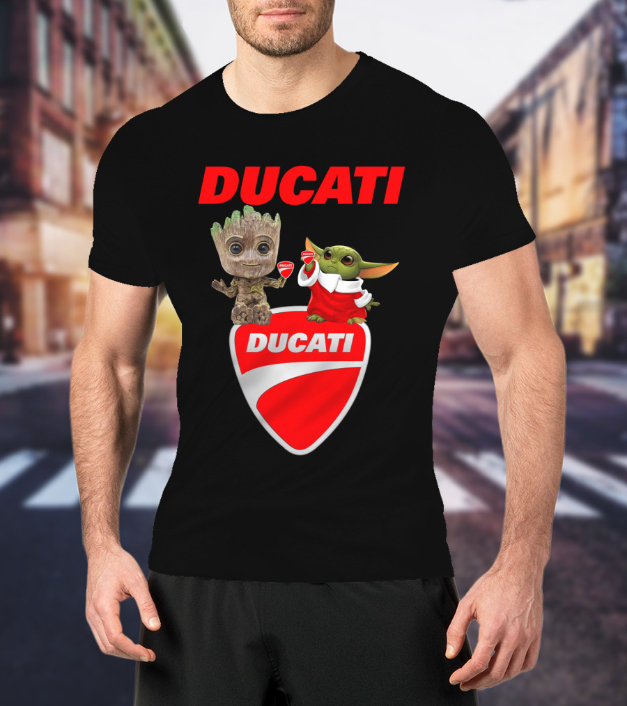 Ducati Groot Yoda Guardians Star Wars Collaboration T-Shirt