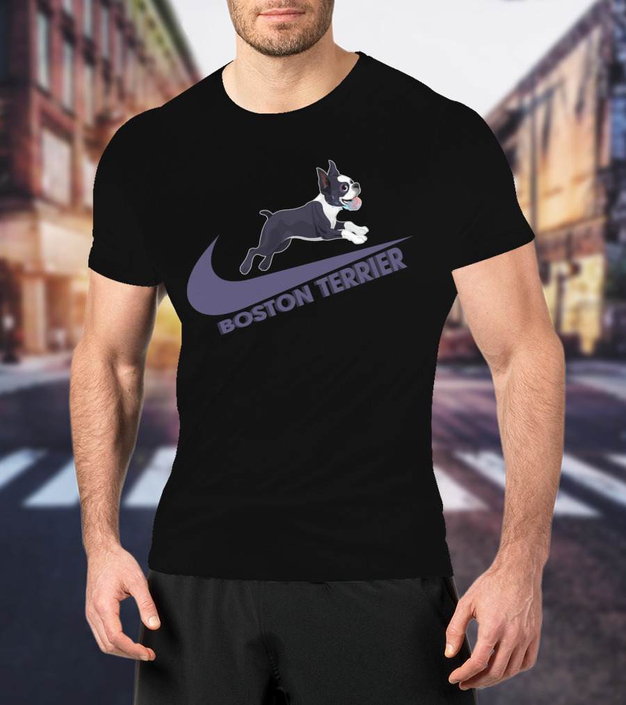Boston Terrier Nike Logo Style Design Dh T-Shirt