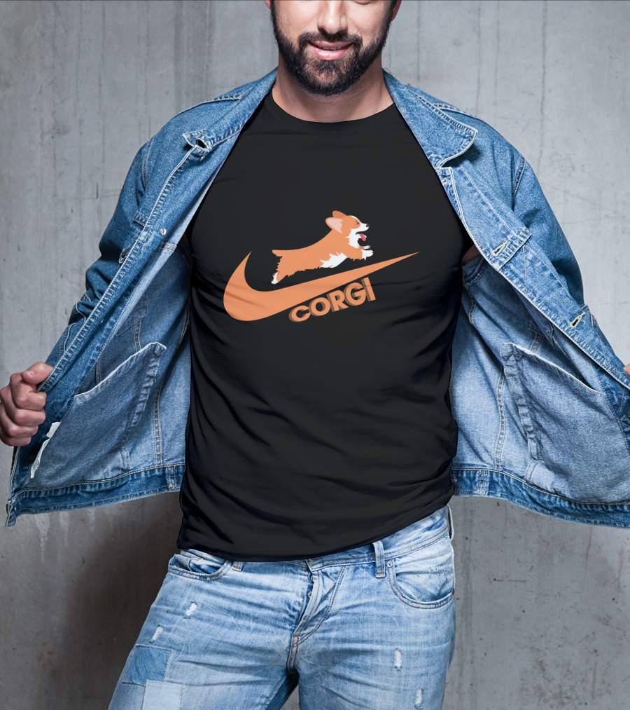 Corgi Nike Logo Paw Power T-Shirt