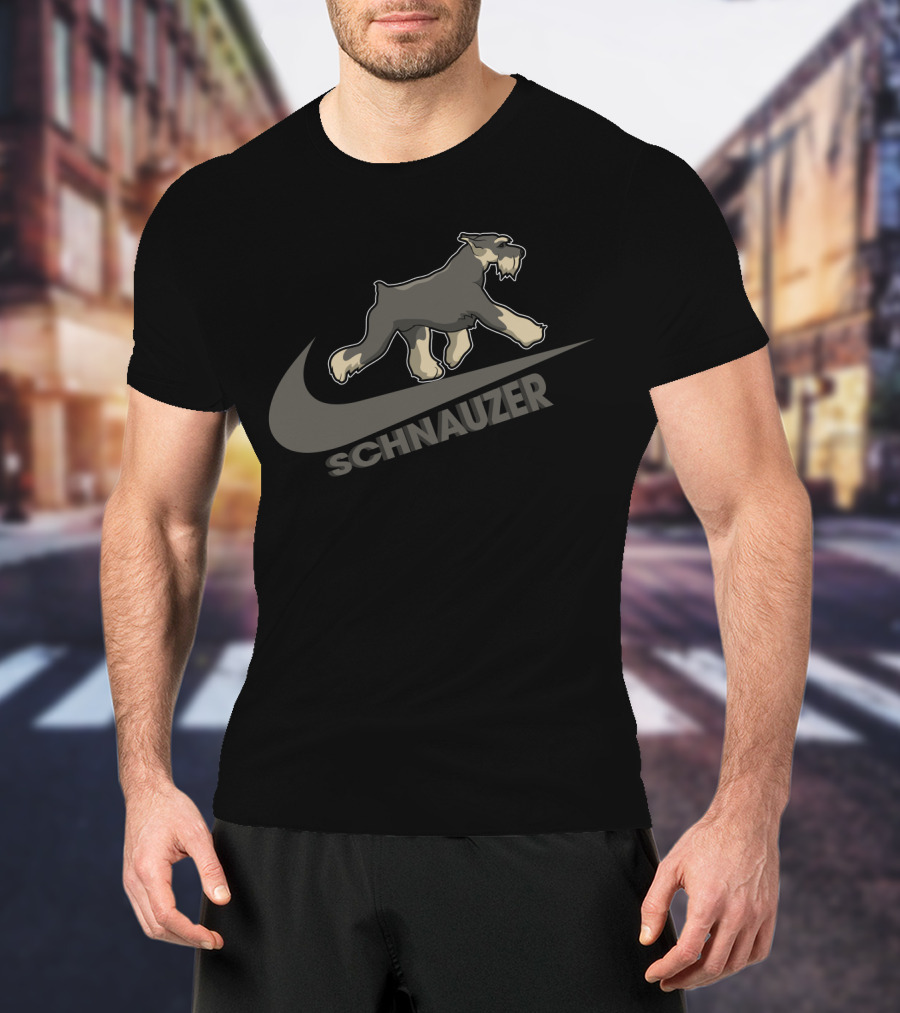 Schnauzer Nike Swoosh T-Shirt