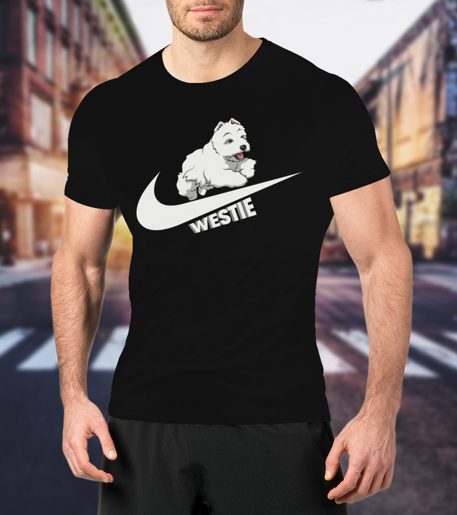 Westie Dog Nike Swoosh T-Shirt